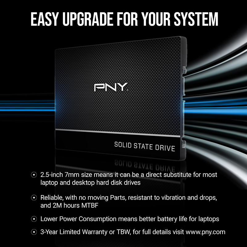 Shop CS900 2.5'' SATA SSD, Solid State | pny.com
