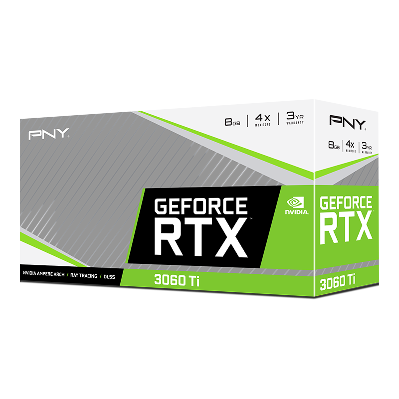 PNY GeForce RTX™ 3060 Ti 8GB VERTO™ Dual Fan LHR