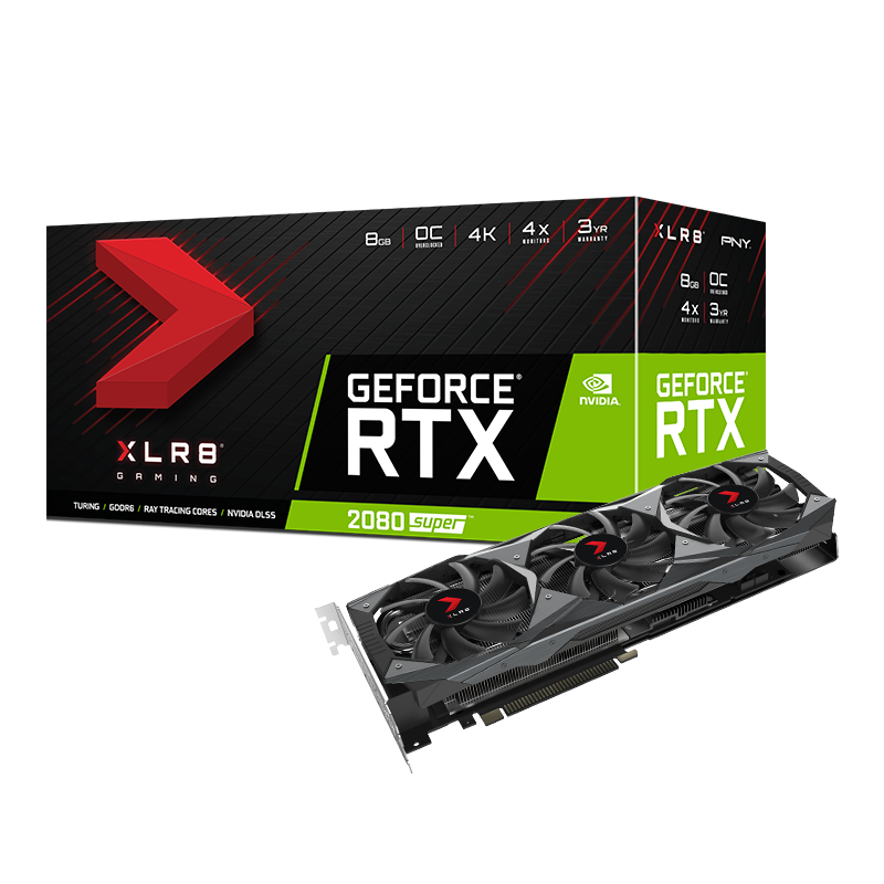 PNY GeForce® RTX 2080 SUPER™ 8GB XLR8 Gaming Overclocked Edition