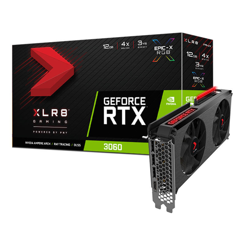 PNY GeForce RTX 3060 12GB XLR8 Gaming REVEL EPIC-X RGB Dual Fan Edition