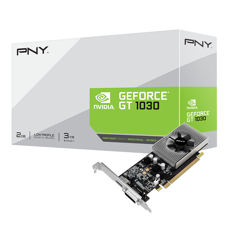 PNY GeForce® GT 1030 2GB GDDR5 Low Profile