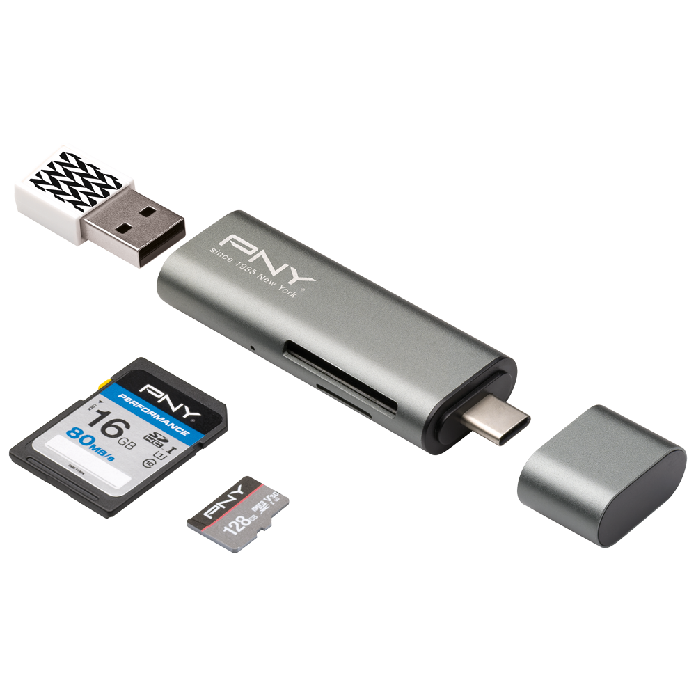 Lecteur Micro Sd avec Lightning / Micro-USB / USB type C / USB 2.0, Multi-formats